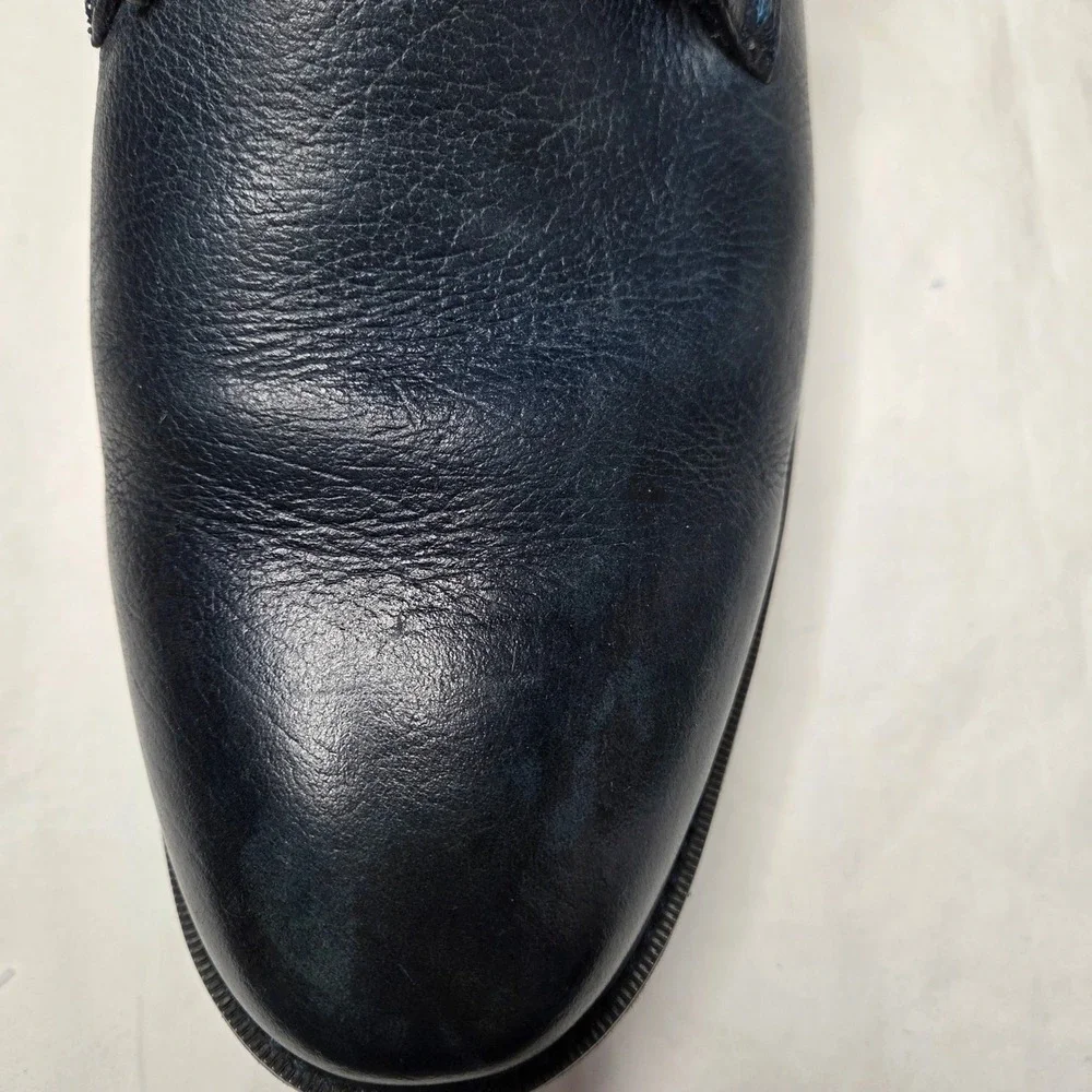 Cole Haan Chukka Boots Mens Leather Blue Lace Up‎ Ankle Boots Size 12
